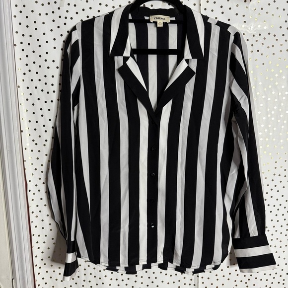 L'Agence Franky 100% Silk Blouse - Picture 1 of 7